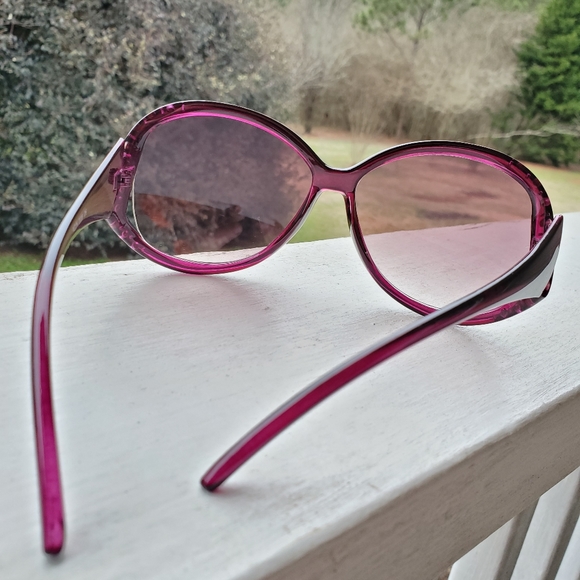 Raspberry Pink Rhinestone-encrusted Sunnies - Picture 9 of 14